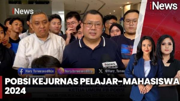 POBSI Gelar Kejurnas Pelajar-Mahasiswa, Hary Tanoe: Langkah Awal Bina Generasi Muda