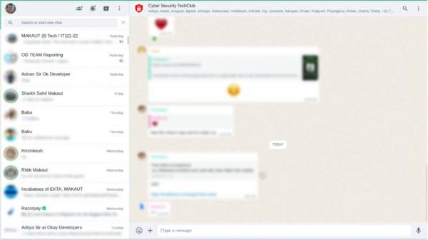 Cara Blur Chat WhatsApp Desktop agar Buram dan Tidak Dibaca Orang Lain