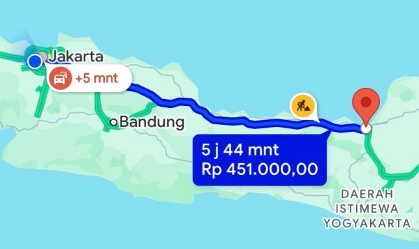 Cara Cek Tarif Tol di Maps melalui Aplikasi, Klik Menu dan Aktifkan Fitur Ini