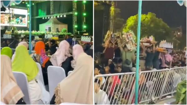 Video Viral Acara Pengajian Diserbu Penjual Es Teh, Netizen: Berharap Dapat Donasi?