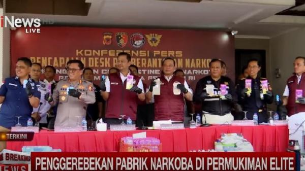 Penggerebekan Pabrik Narkoba di Bandung, Waka Bareskrim: Selamatkan 9 Juta Jiwa