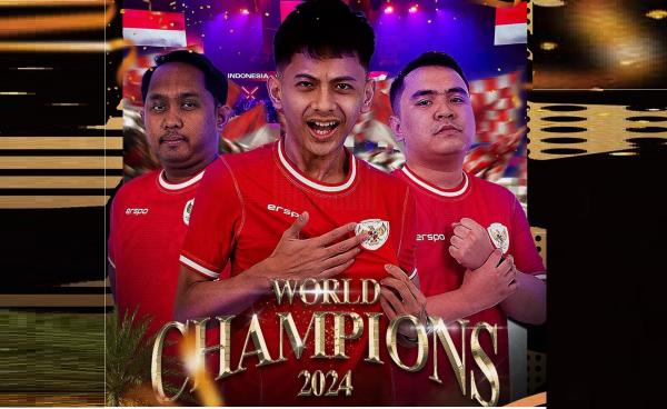 Timnas Esports Indonesia menjadi juara Piala Dunia eFootball 2024 atau FIFA e World Cup  2024. (Foto: Instagram @timnasindonesia)