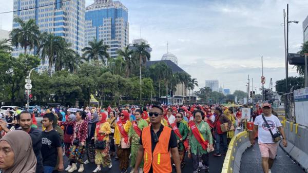 Pawai Kebaya Lintas Generasi pecahkan Rekor Muri. (Foto: Muhamad Fadli Ramdan)