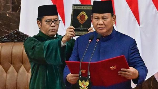 Prabowo disumpah sebagai Presiden ke-8 RI (dok. Sekretariat Presiden)