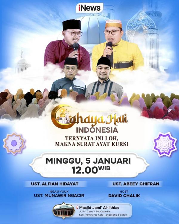 Cahaya Hati Indonesia episode Minggu, 5 Januari 2025. (Foto: iNews)