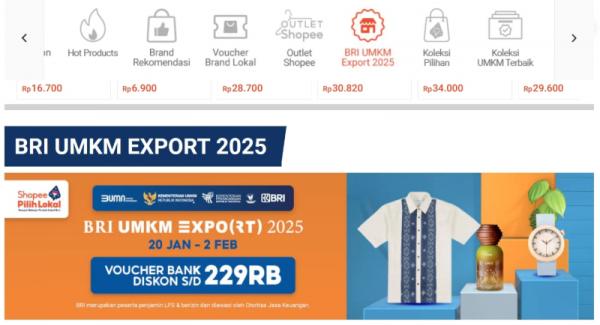 BRI UMKM EXPO(RT) 2025 Promo BRI UMKM EXPO(RT) 2025. (Foto: dok BRI)