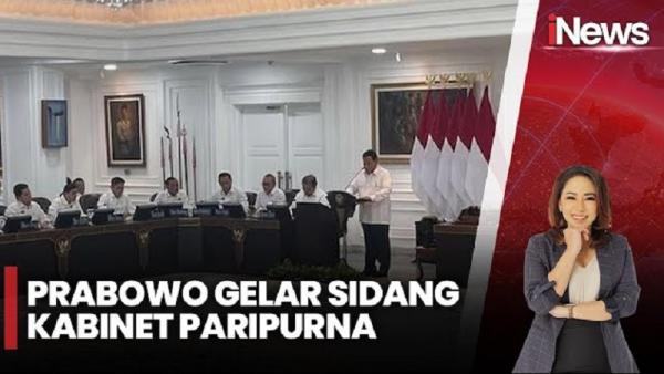 Momen Presiden Prabowo Gelar Rapat Sidang Kabinet Paripurna Bahas 100 Hari Kerja