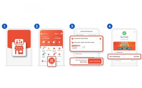 Cara Bayar QRIS ShopeePay (Foto: dok Ist)