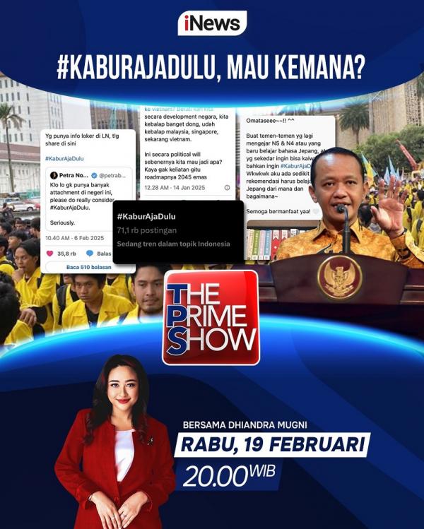 The Prime Show “#KaburAjaDulu, Mau ke Mana? (foto: vozpublica)