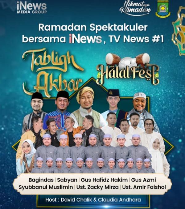 Tabligh Akbar dan Halal Fest spesial dari iNews di bulan Ramadhan 2025.