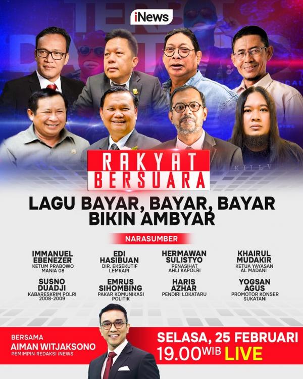 Rakyat Bersuara malam ini: Lagu Bayar, Bayar, Bayar Bikin Ambyar (foto: vozpublica)