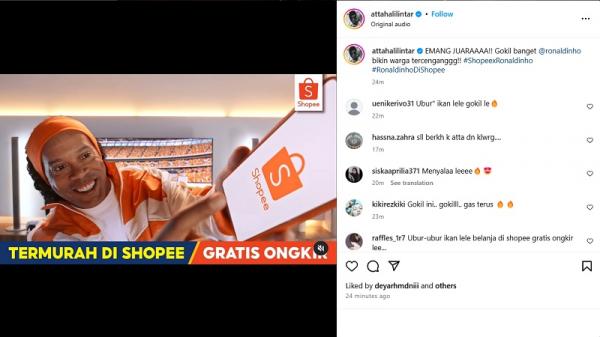 Shopee IG Atta (Foto: dok Ist)