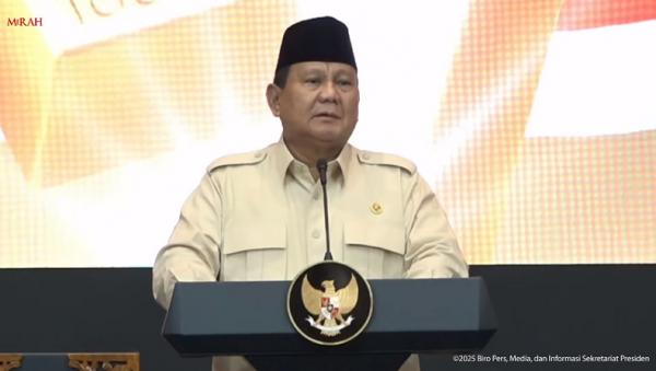 Resmikan Bank Emas, Prabowo: Terima Kasih Pak Jokowi