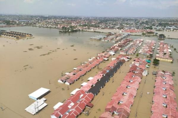 Banjir di wilayah Kabupaten Bekasi Banjir di wilayah Kabupaten Bekasi. (Foto: Istimewa)