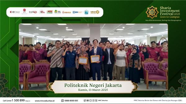 SIF Goes to Campus 2025: MNC Sekuritas & BRI-MI Edukasi Pasar Modal Syariah di Politeknik Negeri Jakarta