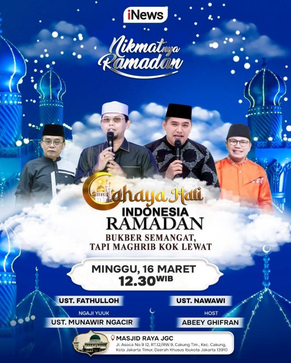 Cahaya Hati Indonesia hari ini. (Foto: iNews)