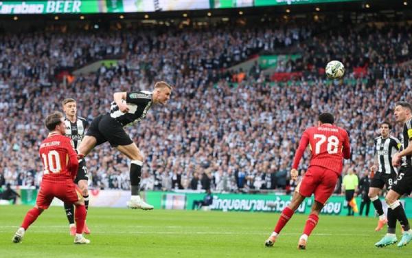 Newcastle United menaklukkan Liverpool 2-1 pada final Piala Liga Inggris di Wembley, London, Senin (17/3/2025) dini hari WIB. (Foto: EFL.com)