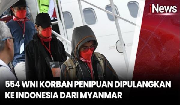 554 WNI Korban Eksploitasi dan Penipuan Daring di Myanmar Dipulangkan ke RI