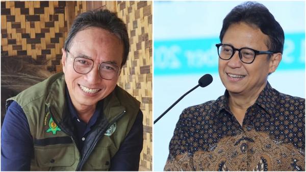 Ketua IDAI dr Piprim Basarah Yanuarso dan Menkes Budi Gunadi Sadikin. (Foto: Instagram)