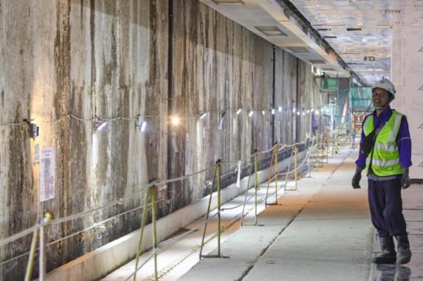 AHY Tinjau Proyek MRT Fase 2A, Targetkan Stasiun Thamrin dan Monas Beroperasi 2027