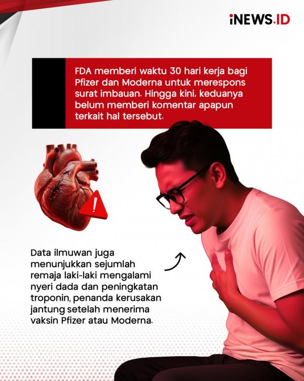 Vaksin Covid-19 Pfizer dan Moderna Berpotensi Sebabkan Cedera Jantung?