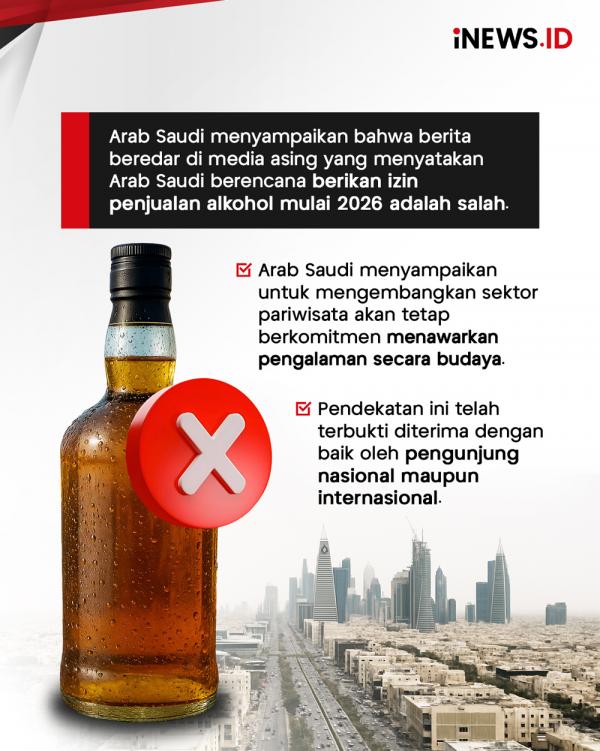 Arab Saudi Bantah Izinkan Alkohol Dijual Beba Arab Saudi Bantah Izinkan Alkohol Dijual Bebas Tahun Depan!