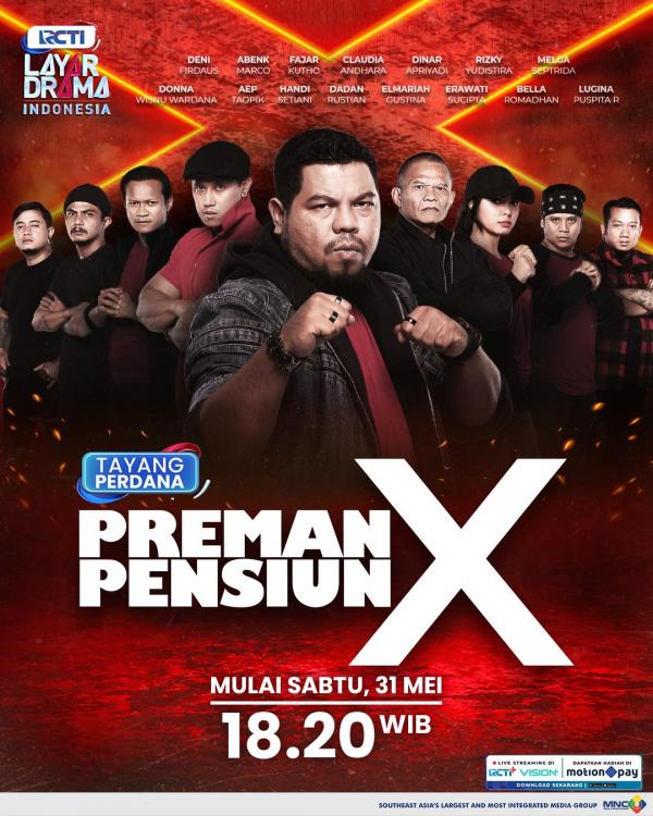 Layar drama Preman Pensiun X. (Foto: RCTI)