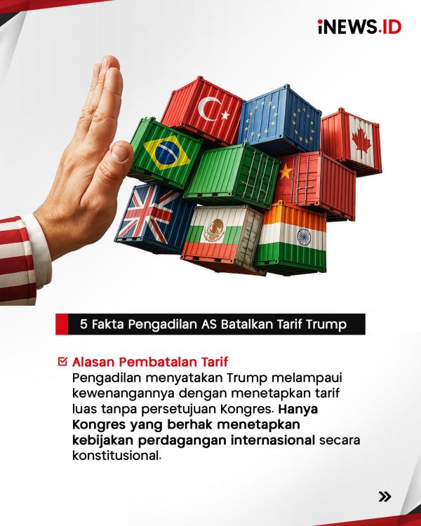 5 Fakta Pengadilan AS Batalkan Tarif Trump