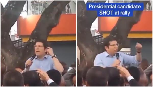 Detik-Detik Calon Presiden Kolombia Miguel Uribe Turbay ditembak remaja 15 tahun. (Foto: X)