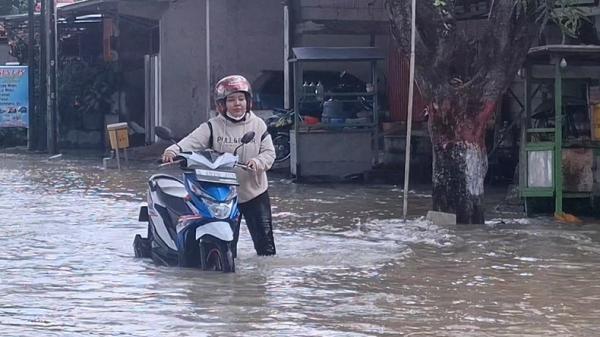 Banjir Akibat Luapan Sungai Lamong, Akses Alternatif Gresik-Mojokerto Lumpuh