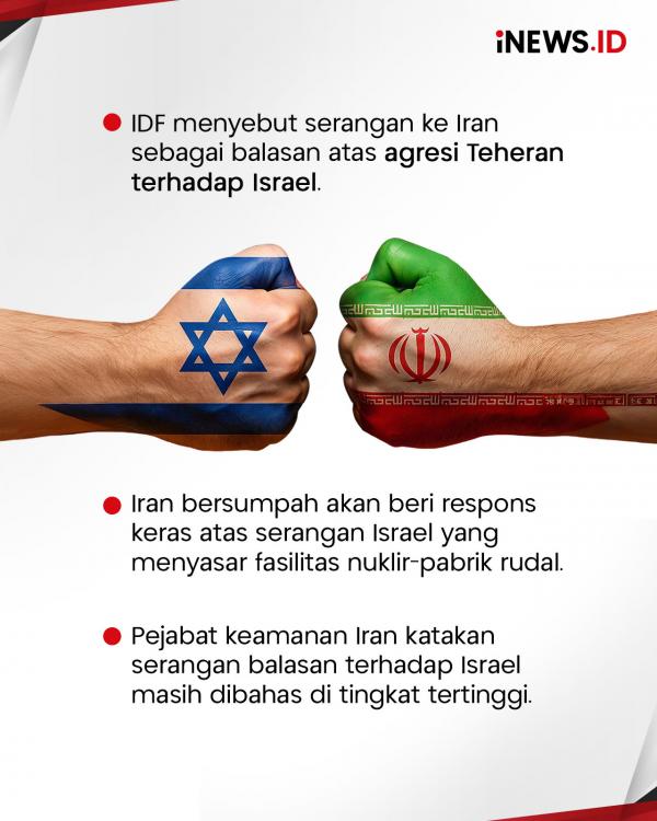 Kian Memanas! Israel Kembali Serang Iran, Pabrik Nuklir jadi Sasaran
