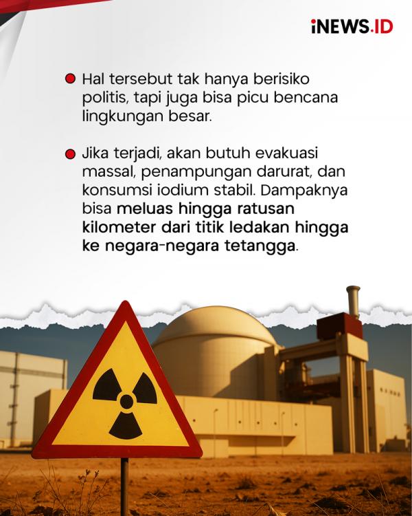 Dampak jika AS Serang Fasilitas Nuklir Iran, Chernobyl Kedua?