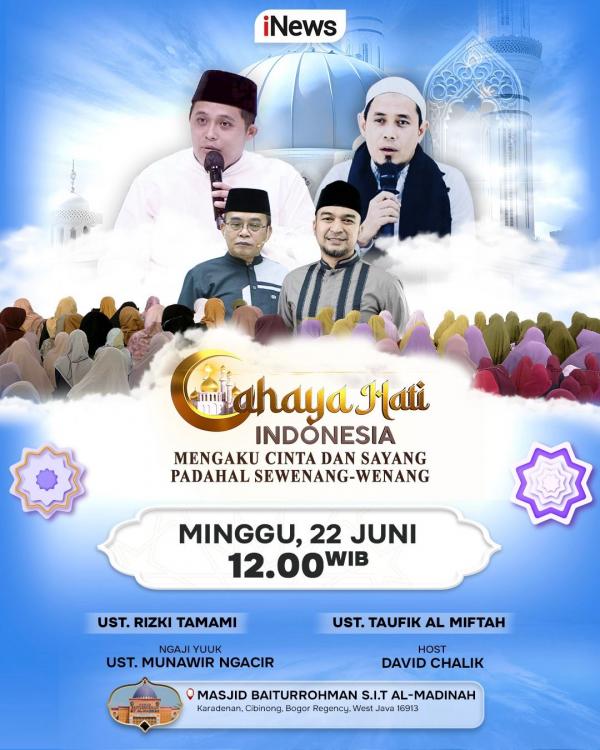 Cahaya Hati Indonesia hari ini, Minggu 22 Juni 2025. (Foto: vozpublica)