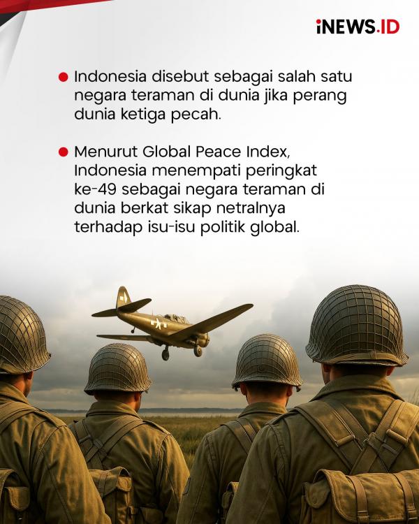 Indonesia jadi Negara Teraman Jika Perang Dunia I Indonesia jadi Negara Teraman Jika Perang Dunia III Pecah