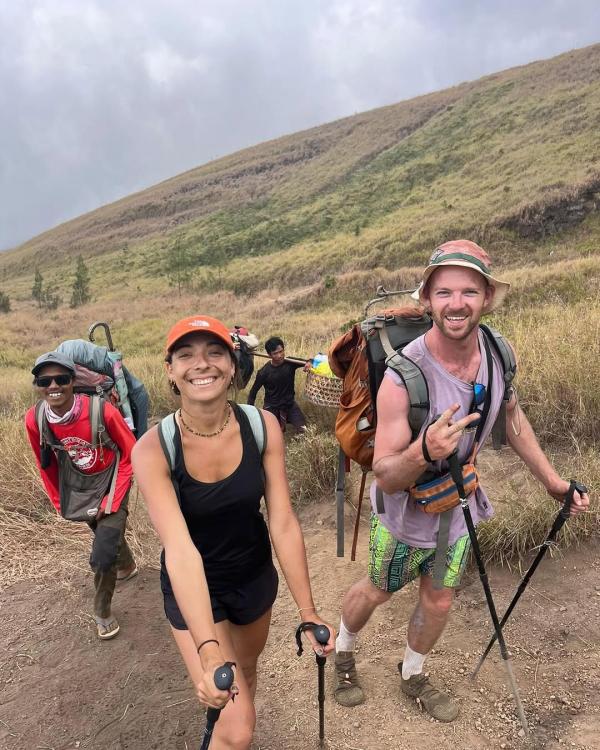 Pendaki Irlandia di Gunung Rinjani. (Foto: Instagram)