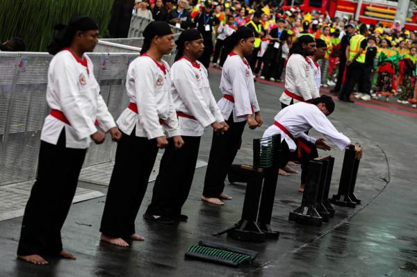 Pencak Silat Pencak Silat di acara Jakarta Dalam Warna. (Foto: Aldhi Chandra)