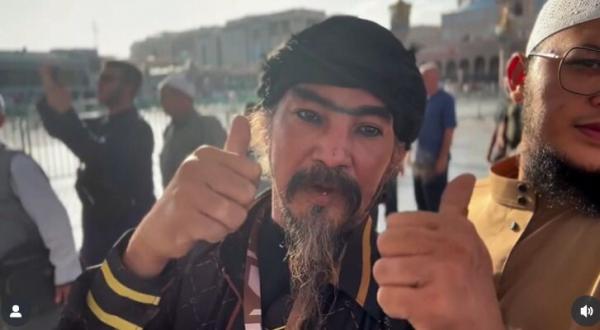 Momen saat Master Limbad Umrah. (Foto: Instagram)
