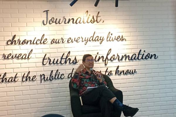 Staf Ahli Bidang Sosial Ekonomi dan Budaya Kemkomdigi, R Wijaya Kusumawardhana. (Foto: Muhammad Refi Sandi)