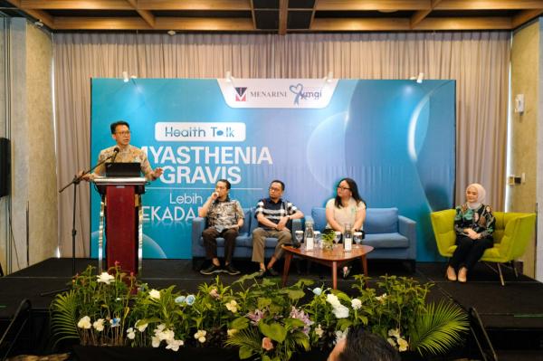 Diskusi penyakit MG Diskusi penyakit Myasthenia Gravis (MG). (Foto: Istimewa)