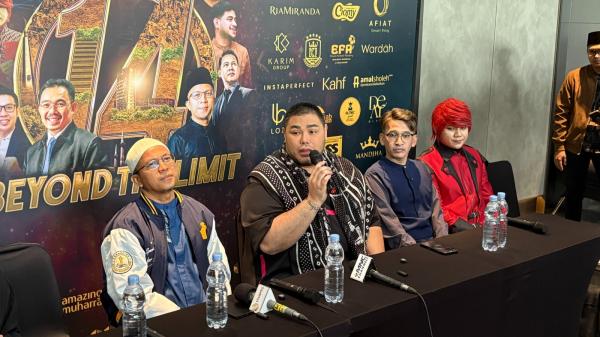 Momen Ivan Gunawan menghadiri acara Amazing Muharram 14 di Sentul, Bogor, Jawa Barat. (Foto: Muhamad Fadli Ramadan)