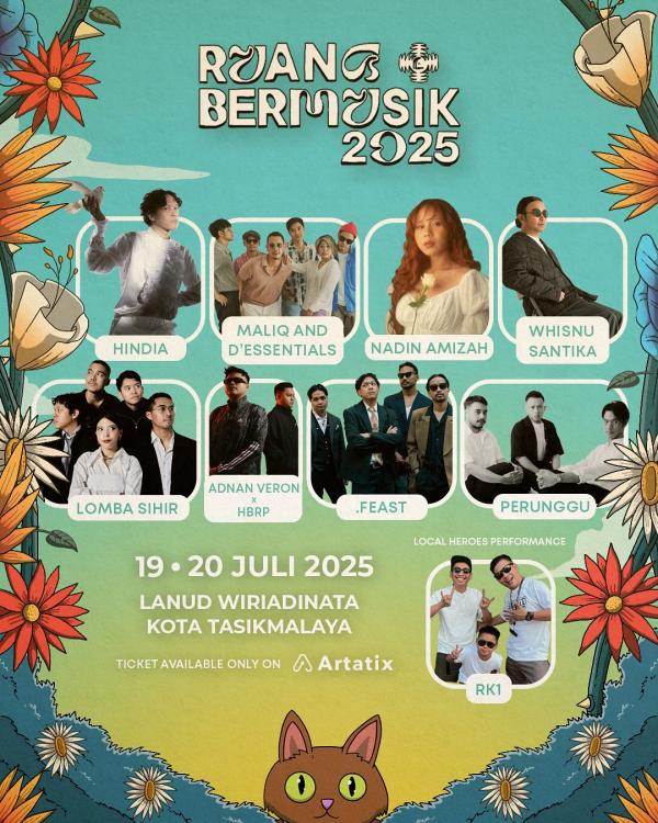 Line Up Festival Ruang Bermusik 2025. (Foto: Instagram)