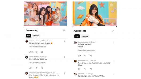 Penggemar yang memuji penampilan para member JKT48. (Foto: dok Istimewa)