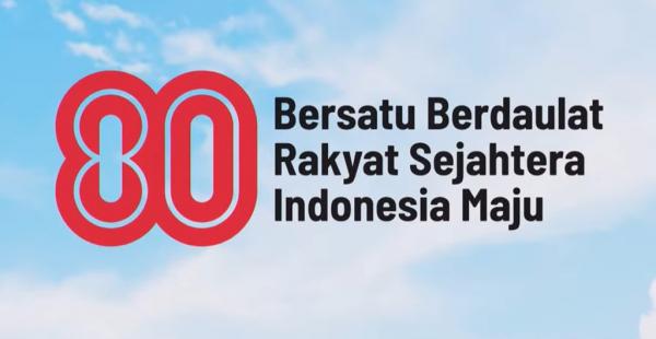 Logo HUT ke-80 RI. (Foto: Tangkapan Layar)