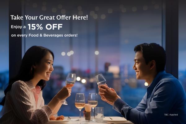 BWH Hotels diskon 15 persen untuk seluruh menu makanan dan minuman. (Foto: dok BWH)