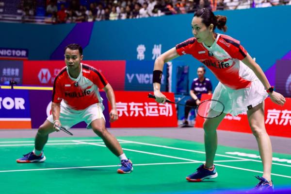 Ganda campuran Indonesia, Rehan Naufal Kusharjanto/Gloria Emanuelle Widjaja. (Foto: PBSI)