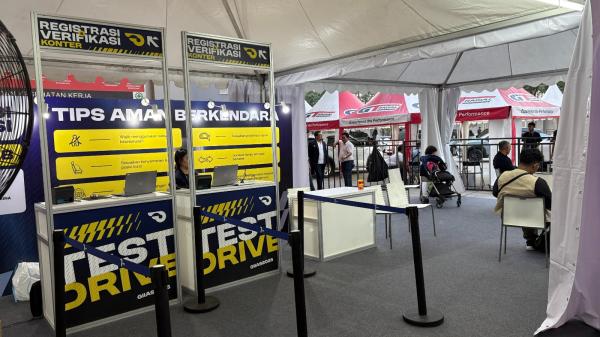 Area loket test drive GIIAS 2025. (Foto: Muhamad Fadli Ramadan)