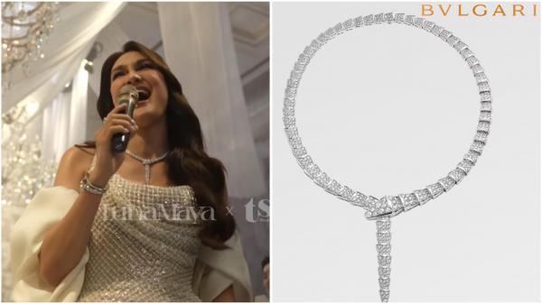 Kalung Luna Maya Kalung Luna Maya harganya fantastis. (Foto: Youtube, Bvlgari)