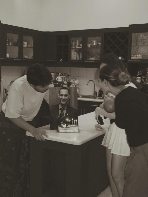 Aaliyah Massaid rayakan Ultah Aaliyah Massaid rayakan ultah mendiang Adjie Massaid. (Foto: Instagram)