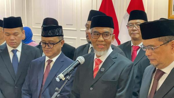 Pelantikan 10 Komisioner LMKN baru. (Foto: Ravie Wardani)