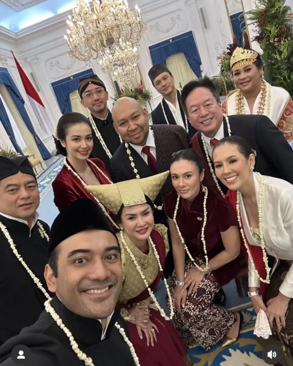 Artis rayakan HUT ke-80 RI di Istana Merdeka. (Foto: Instagram)
